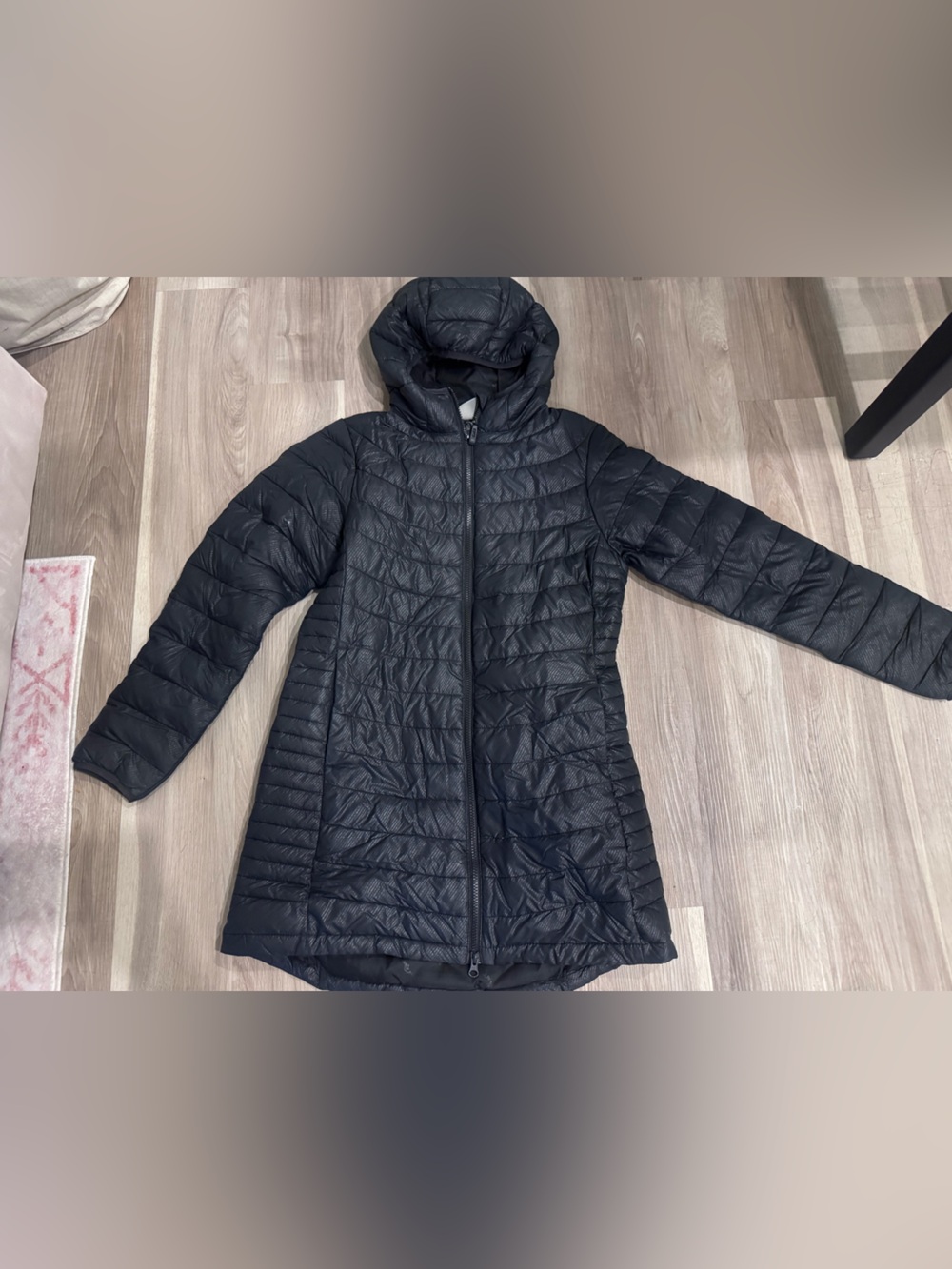 Women's Black Quilted Hooded Ski & Snow Jacket